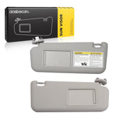 Left Driver & Right Passenger Side Sun Visor with Vanity Light Compatible with Toyota RAV4 2006-2013 Replaces# 74320-42501-B2 74320-42500-B0 (Gray)